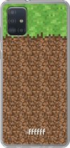 6F hoesje - geschikt voor Samsung Galaxy A52 - Transparant TPU Case - Minecraft - Grass #ffffff