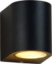 Olucia Corina - Moderne Buiten wandlamp - Aluminium - Zwart
