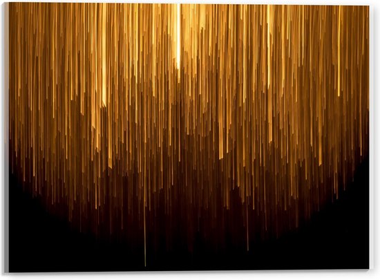 Acrylglas - Gouden Strepen - 40x30cm Foto op Acrylglas (Met Ophangsysteem)