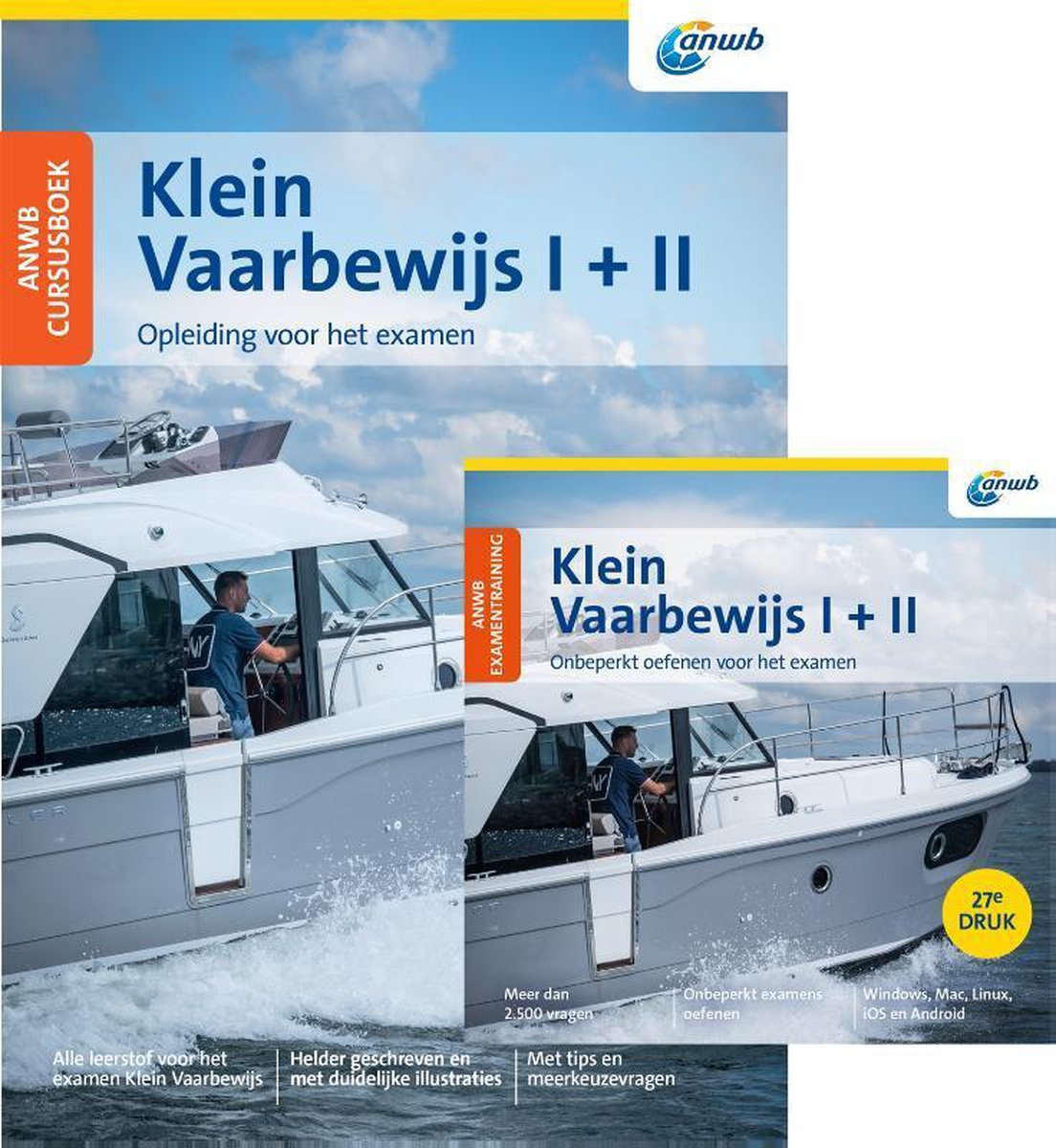 ANWB  -   Klein Vaarbewijs I + II incl. cd-rom - Eelco Piena