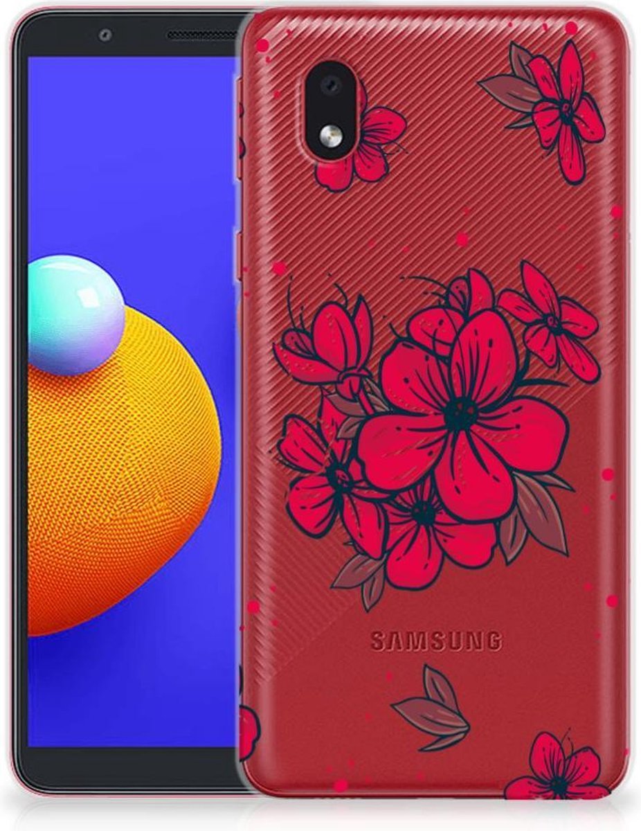 TPU Hoesje voor Samsung Galaxy A01 Core TPU Case Blossom Red