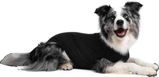 Suitical recovery suit hond zwart s+ 49-57 cm