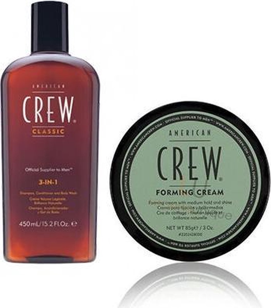 American Crew 3 in 1 shampoo 450 en forming cream 85g