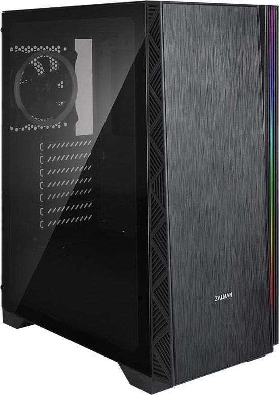 Zalman Z3 Neo Midi-Tower - zwart - gehard glas - USB 2.0