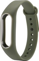 By Qubix - Xiaomi Mi band 2 DUO COLOR bandje voor CA0600B - Army green