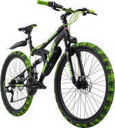 Ks Cycling Fiets Mountainbike Fully 26 Zoll Bliss Pro zwart-groen - 46 cm
