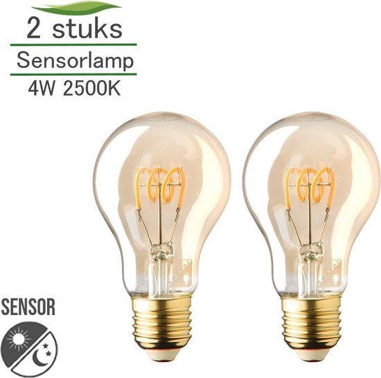 Sensor lamp - 2-pack - warm