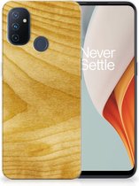 GSM Hoesje OnePlus Nord N100 Cover Case Licht Hout