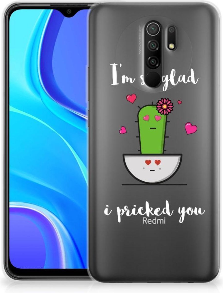 Xiaomi Redmi 9 Telefoonhoesje met Naam Cactus Glad