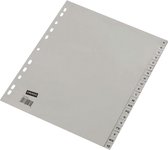 Ahrend Ofc-tab1 Tabbladen A4 A - Z Grijs / Set 20 Stuks