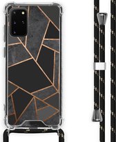 iMoshion Design hoesje met koord voor de Samsung Galaxy S20 Plus - Grafisch Koper - Zwart