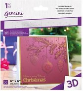 Gemini 15x15 cm 3D-embossingfolder - Opulent Baubles