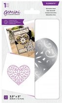 Gemini Layered Engraving Elements snijmal - Decorative Heart