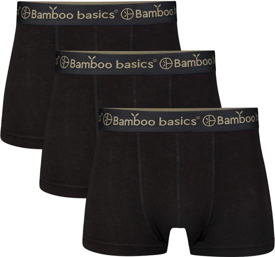 Comfortabel & Zijdezacht Bamboo Basics Liam - Bamboe Boxershorts Heren (Multipack 3 stuks) - Onderbroek - Ondergoed - Zwart - S
