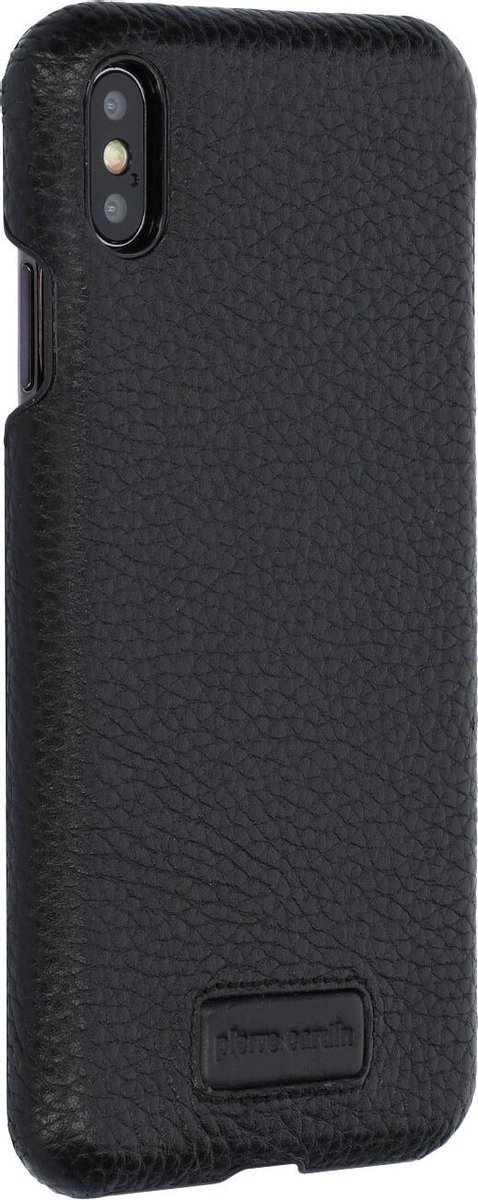 Zwart hoesje van Pierre Cardin - Backcover - Stijlvol - Leer - voor iPhone Xs Max - Luxe cover