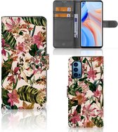 GSM Hoesje OPPO Reno 4 Pro 5G Fotohoesje ontwerpen Flowers