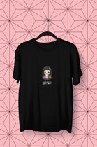 Demon Slayer Kimetsu No Yaiba Nezuko Pixel Art | Anime Manga Merchandise | Fan Art Unisex Zwart Maat S