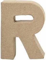 Letter, groot, R, h: 10 cm, dikte 1,7 cm, 1stuk, b: 7,5 cm