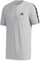 Adidas Essential Tape Tee heren sportshirt midden grijs
