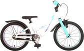 Volare Glamour Kinderfiets - Meisjes - 16 inch - Wit/Mint Groen - Prime Collection