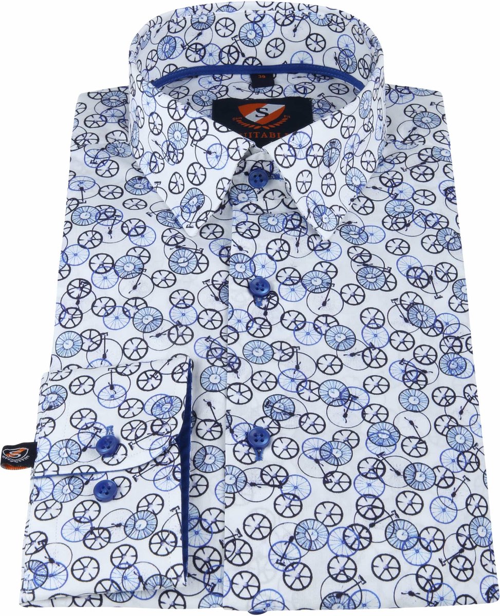 Suitable Overhemd Fietsen Blauw - maat 39 | bol.com