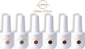 Gellak - Shinemore ® - Brown - 6 kleuren gel nagellak
