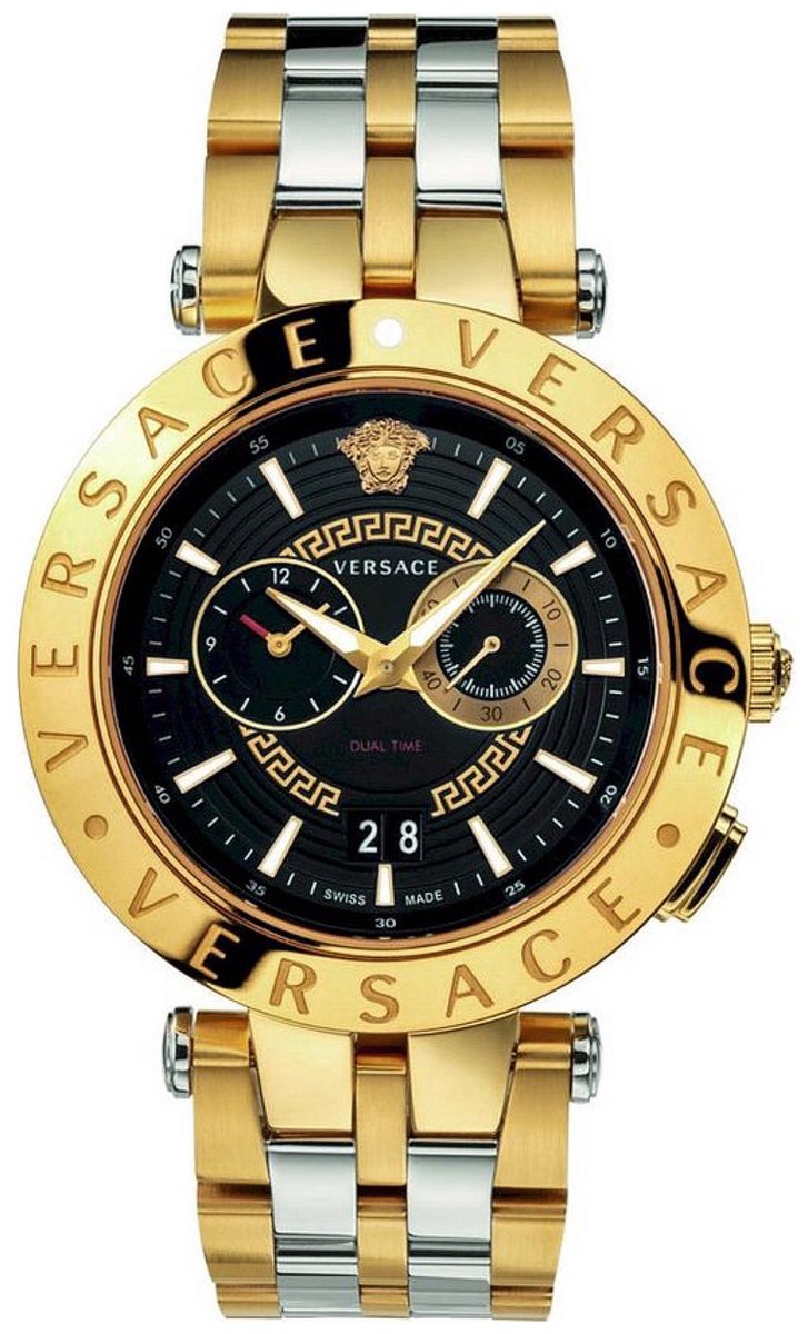 Versace VEBV00519 horloge mannen - Roestvrij Staal - goud
