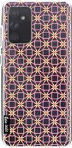 Casetastic Samsung Galaxy A72 (2021) 5G / Galaxy A72 (2021) 4G Hoesje - Softcover Hoesje met Design - Geometric Lines Sweet Print