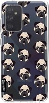 Casetastic Samsung Galaxy A52 (2021) 5G / Galaxy A52 (2021) 4G Hoesje - Softcover Hoesje met Design - Pug Trouble Print