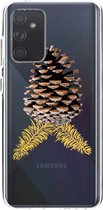 Casetastic Samsung Galaxy A72 (2021) 5G / Galaxy A72 (2021) 4G Hoesje - Softcover Hoesje met Design - Pinecone Print