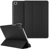 Selencia Tablet Hoes Geschikt voor Samsung Galaxy Tab A7 - Selencia Nuria Vegan Lederen Trifold Bookcase - Zwart