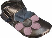 Baby Paws babyslofjes Amanda gunmetal roze