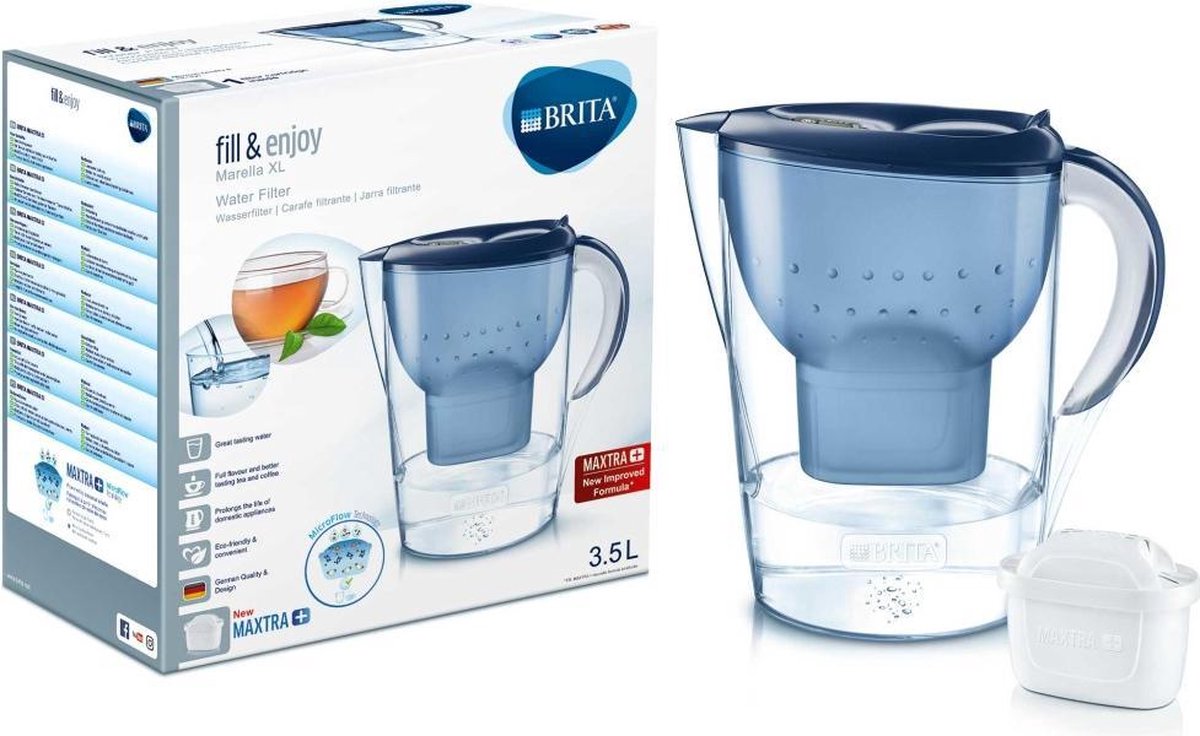 Buvez une eau fraîchement filtrée avec BRITA! Découvrez notre carafe  filtrante BRITA Marella 