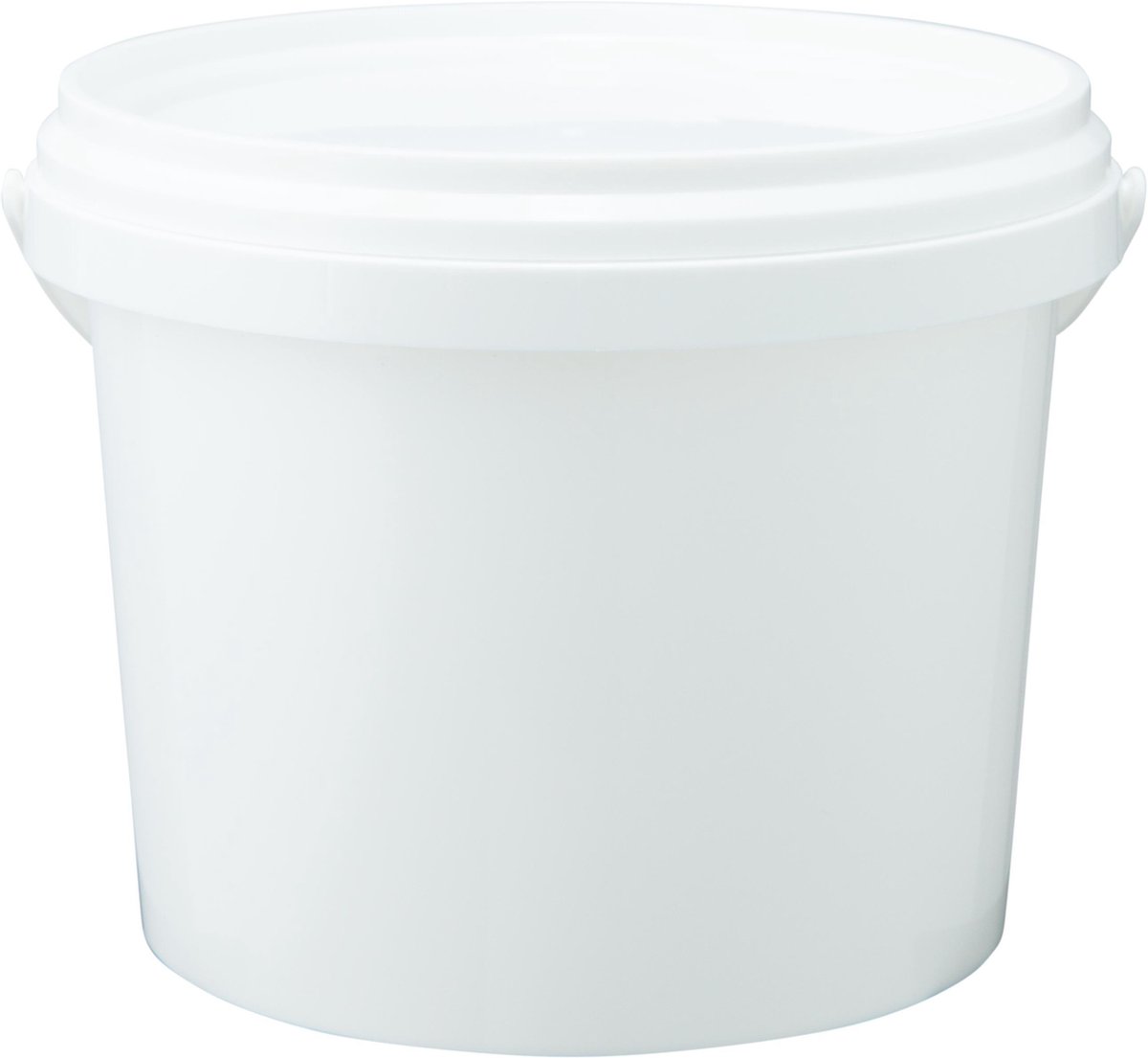 Lege Plastic Emmer Wit met Deksel – 1 liter | bol