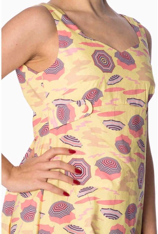 Robe courte Dancing Days -3XL- PARASOL TABS SUN Creme