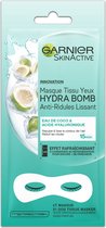 SkinActive Hydra Bomb Sheet Oogmasker 1 Stuk Gezichtsmasker met Kokosnoot en Hyaluronzuur