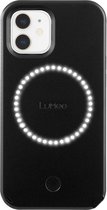 LuMee Duo case met front en back verlichting voor iPhone 12 mini - Matte Black
