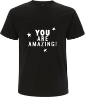 You are amazing heren t-shirt | moederdag | vaderdag | cadeau | Zwart
