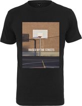 Urban Classics Heren Tshirt -S- Raised By The Streets Zwart