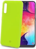 Celly Shock Samsung Galaxy A70 Hoesje Shock Siliconen Hoes Case Cover Geel