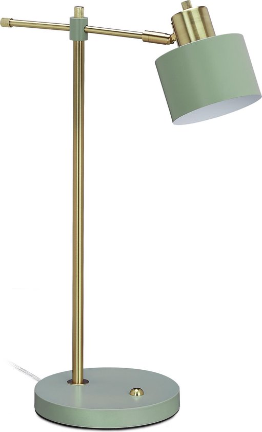 Plenaire sessie Instrument koppeling Relaxdays bureaulamp verstelbaar - tafellamp E27 fitting - tafellampje  bureau - groen/goud | bol.com