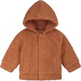 Prénatal Newborn Jas - Baby Kleding Unisex - Teddy Kinderkleding voor Jongens en Meisjes - Maat 50 - Bruin