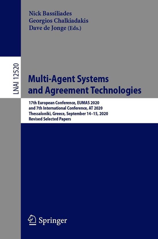 Springer Nature Proceedings Computer Science - Multi-Agent S ... - cover
