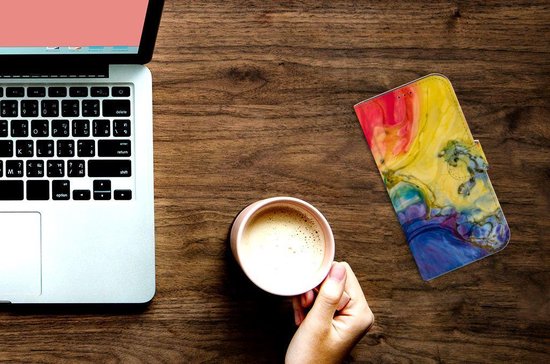 Portefeuille Apple iPhone 12 Pro Max Coque Smartphone Aquarelle Foncé