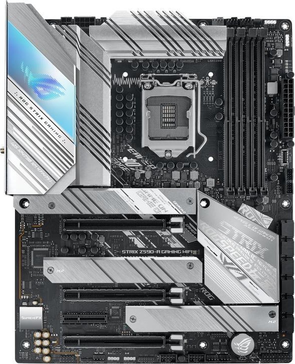 Asus ROG STRIX Z590-A GAMING WIFI Moederbord Socket Intel 1200 Vormfactor ATX Moederbord chipset Intel® Z590 - ASUS