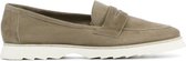 Capobella Vrouwen Suède Instapschoenen / Damesschoenen / Instapper C1009 - Taupe - Maat  38