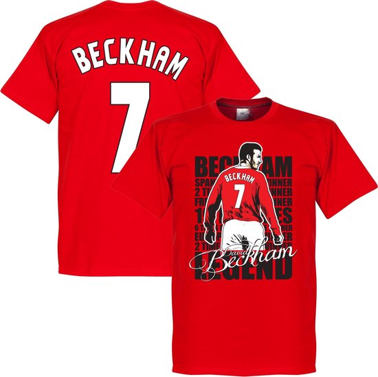 Beckham 7 Legend T-Shirt - Rood - 3XL