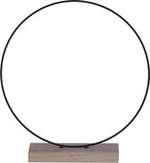 Decoratie cirkel op voet - 30 x 7 cm
