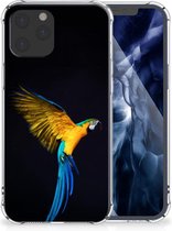 Telefoon Hoesje iPhone 12 Pro Max TPU Siliconen Hoesje met transparante rand Papegaai