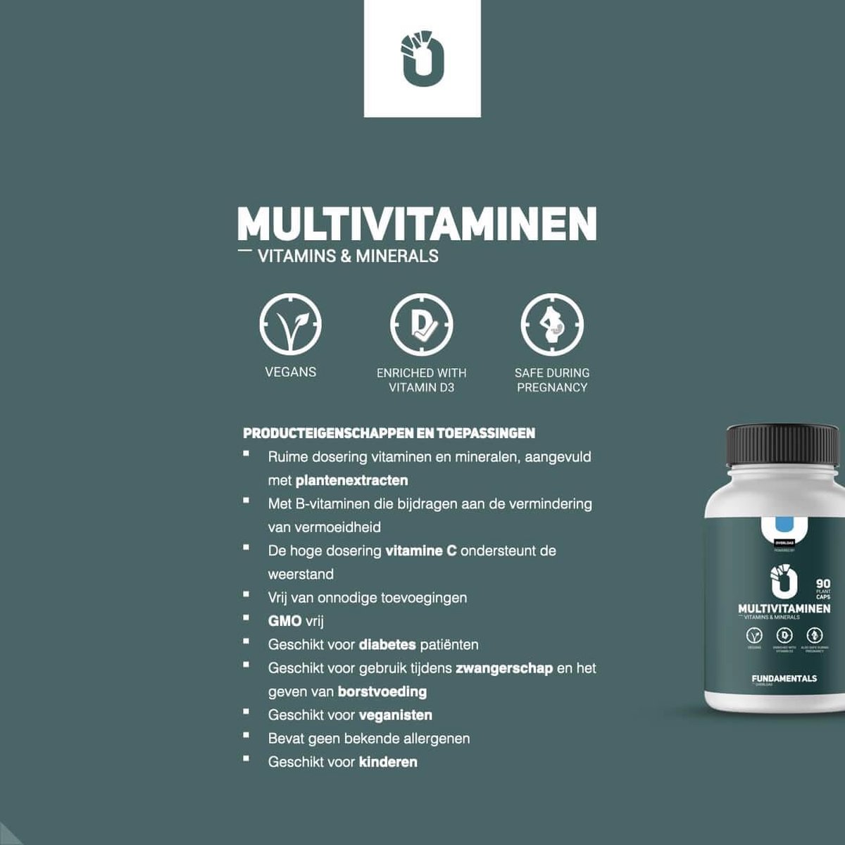 Bol Com Fundamentals Multivitamine Vitamine Mineralen Vegan Geschikt Voor
